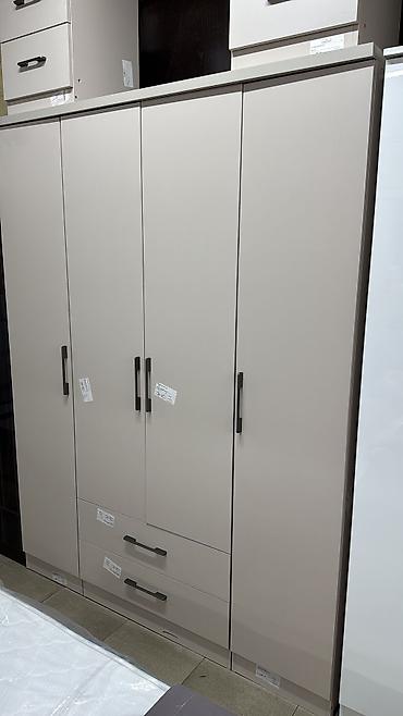 Спальные гарнитуры: Спальный гарнитур, Новый, Двуспальная кровать, Шкаф, Комод, ДСП, Бесплатная доставка, цвет - Серый — 13