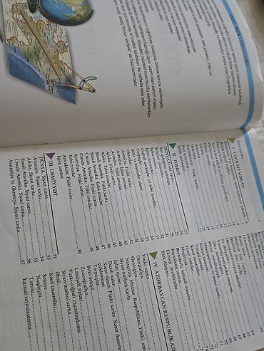 Kitablar və jurnallar: Məhsul: Coğrafi Atlas (6–11-ci siniflər üçün) Təsvir: - Azərbaycan — 2