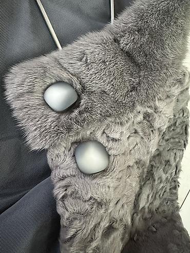 Üst geyimi: SAGA FURS Superior boz rəng kürk paltosu - Brend: SAGA FURS (Superior — 3