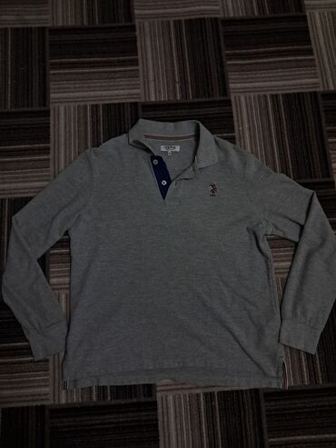 брендовые вещи оригинал: Мужская рубашка, L (EU 40), Us Polo Assn, Новый, цвет - Серый, Самовывоз