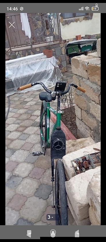 Şəhər velosipedləri: Udundə təker hədiyye 🎁🎁🎁🎁🎁🎁🎁🎁Şəhər tipli velosiped – yaşıl rəngli — 1