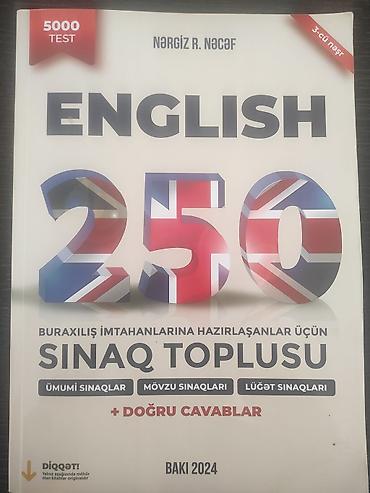 Testlər: Bir neçə məhsul alındıqda endirim edilə bilər Məhsul: “English 250 – — 1