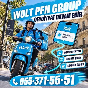 Taksi, logistika, çatdırılma: Moto-kuryer tələb olunur, Gündəlik ödəniş — 1