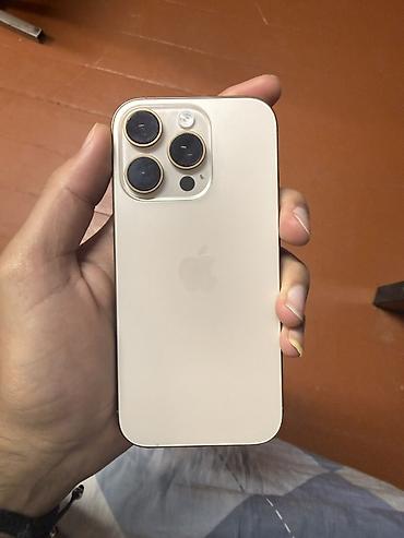 IPhone 16 Pro, Б/у, 256 ГБ, Desert Titanium, Чехол