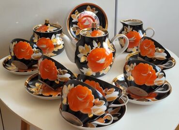 набор ключей купить: Çay dəsti, Farfor, 6 nəfərlik, SSRİ
