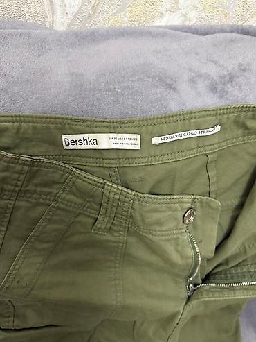 Şalvarlar: Şalvar, Bershka, S, rəng - Yaşıl — 2