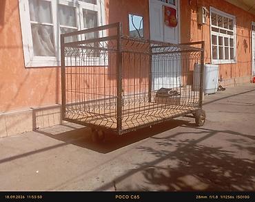 стульчик для кормление: Тележка-клетка на колёсах для перевозки грузов - Прочный сварной — 1