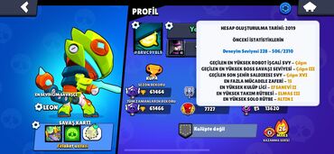 Brawl stars hesabi. 2019 hesabidir. Icerisinde 30+ karakter