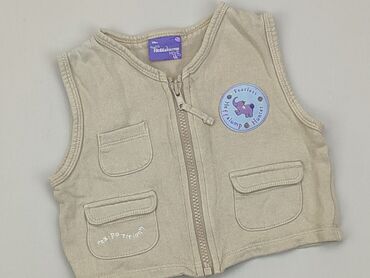 beżowe futerko kamizelka: Vest, Disney, 9-12 months, condition - Good