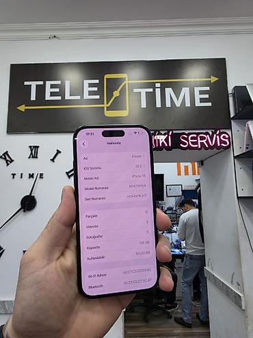 apple iphone 16e: IPhone 16, 128 GB, Qara, Zəmanət, Simsiz şarj, Face ID — 3