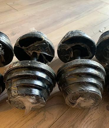 Гантели: Предлагаются металлические гантели, предназначенные для силовых — 9