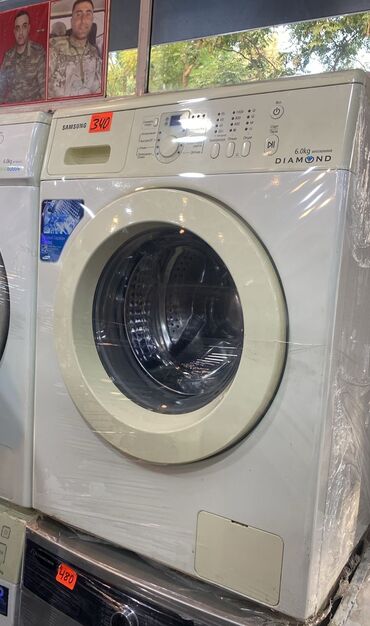 Zərərvericilərə qarşı mübarizə aparatları: Paltaryuyan maşın Samsung, 6 kq, İşlənmiş, Avtomat, Qurutma var
