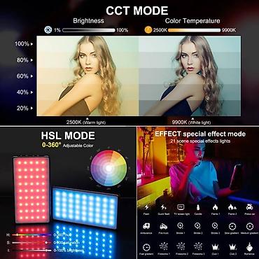 полицейские: Led осветитель RGB-Карманный свет для видеоблогов доступны в нашем — 7