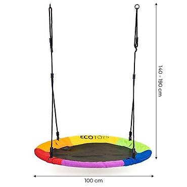 tn patika: DEČIJA BAŠTENSKA LJULJAŠKA MULTICOLOR – ECOTOYS (Šifra proizvoda — 4