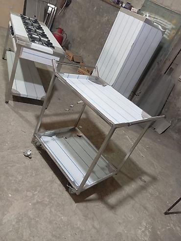 Serviz arabası paslanmaz metaldan 80*60*85olcudədi hər ölçüyə uyğun
