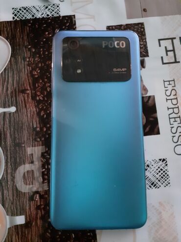 nokia telefonlari: Poco M4 Pro 5G, 128 GB, rəng - Göy, Sensor, Face ID