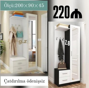 Uşaq və gənc otağı üçün dəstlər: Yeni, Düz dolab, Dəhliz dolabı