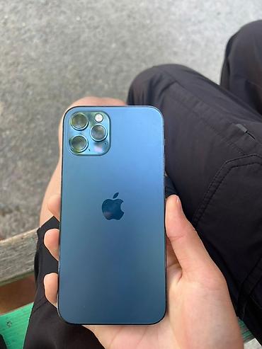 pc case: IPhone 12 Pro, Б/у, 128 ГБ, Pacific Blue, 87 % — 3