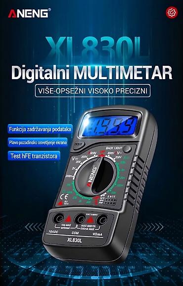 Multimetri: Prodajem nov i nekorišćen digitalni multimetar ANENG XL830L, izuzetno — 1