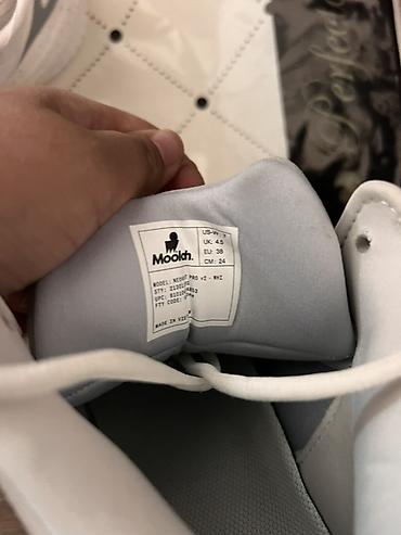 nike machomai 2: БАСКЕТБОЛЬНЫЕ кроссовки Moolah из США 🇺🇸 (высокий силуэт), бело-серый — 5