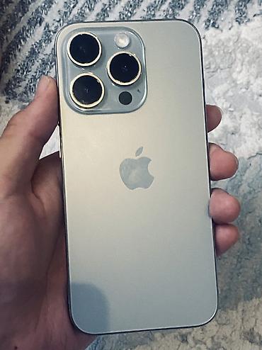 Apple iPhone: IPhone 15 Pro, Б/у, 512 ГБ, Natural Titanium, 80 % — 9