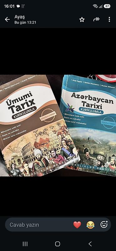 azerbaycan forması: Ümumi Tarix və Azərbaycan Tarixi – Kurikulumla (2024/25-ci il nəşri) — 1