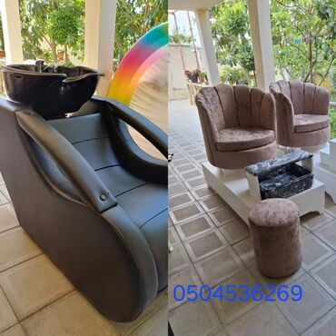 Salon, tibbi mebel dəsti: Gözəllik salonu üçün mebel dəsti Tərkib: - Saç yuma stolu: qara — 49