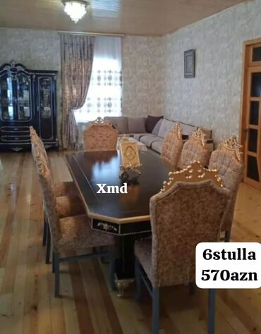 uşaq kreslo: Новый, Прямоугольный стол, 6 стульев, Азербайджан