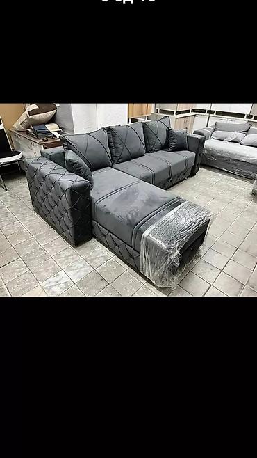 Ugaone garniture: Ugaona garnitura sa ležajem i tabure/ottoman nastavkom - Dimenzije — 4