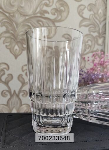 стеклянные стаканы: Набор стеклянных стаканов 6 шт комплект. Толстое стекло. Прочные