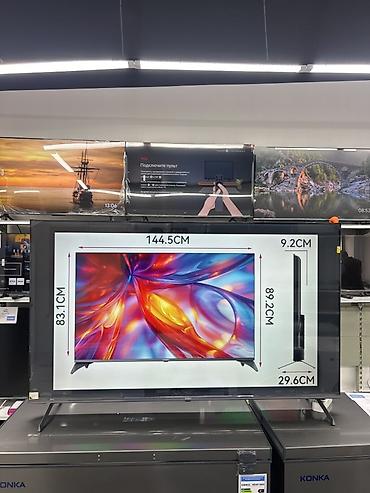 Телевизоры: Акция!!!Супер!!!Акция!!! VASIN 65” 4K UHD Smart TV Болгону 34000 сом — 2