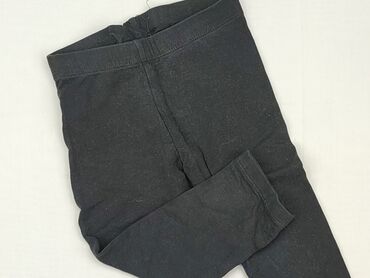 legginsy z koronką po bokach: Legginsy dziecięce, H&M, 1.5-2 lat, 92, stan - Dobry