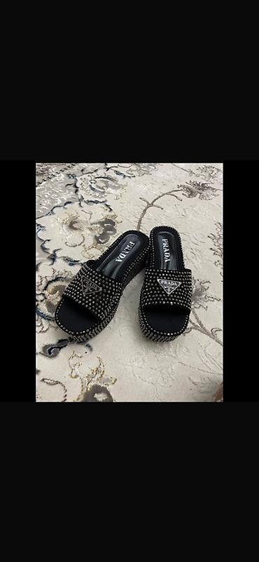 обувь с америки: Босоножки, 37, 38, Prada, Новый, цвет - Черный, Самовывоз — 3