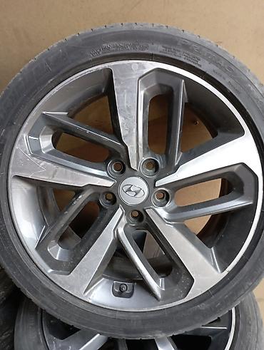 avs model 5: Комплект оригинальных литых дисков Hyundai с шинами. Характеристики — 1