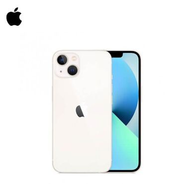 Apple iPhone: IPhone 13, Б/у, 128 ГБ, Белый, Чехол, Кабель, Коробка, 91 %