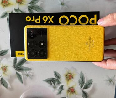 поко: Poco X6 Pro 5G, 512 ГБ, цвет - Желтый, Отпечаток пальца, Face ID, С документами