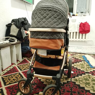 прогулочная коляска peg perego: Балдар арабасы, түсү - Күмүш, Колдонулган