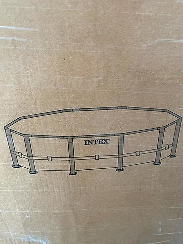şahmat dəsti: INTEX 26742NP – 4.57 m x 1.22 m Greenwood Prism Frame Premium Pool Set — 6