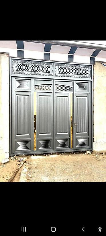 Металлические двери на заказ: Металлическая дверь на заказ, Для частного дома, Двухстворчатая, Железная, Кыргызстан, Бесплатный замер — 7