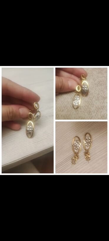 Серьги, Желтое золото, 750 проба, 4 г, Самовывоз