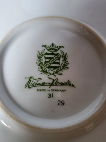 Ostali antikviteti: Tanjir Weimar 0g.Nemacka. Tanjir za — 12