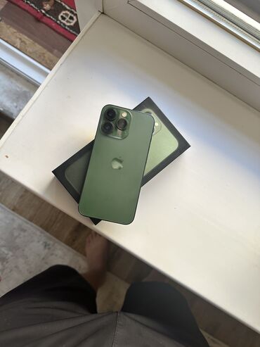 Apple iPhone: IPhone 13 Pro, Б/у, 512 ГБ, Alpine Green, Чехол, 100 %
