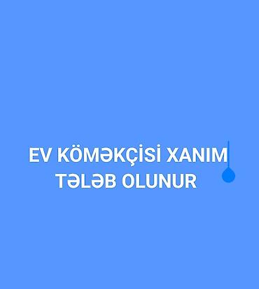 Ev köməkçisi tələb olunur, 3/1, 1 ildən az təcrübə, Aylıq ödəniş