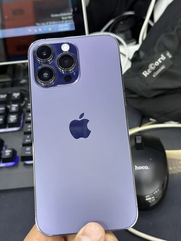 Apple iPhone: IPhone 14 Pro Max, Б/у, 256 ГБ, Deep Purple, Коробка, В рассрочку, 88 %