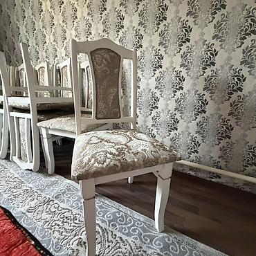 форма танцы: Стул для кухни, Б/у, Дерево, цвет - Белый — 1
