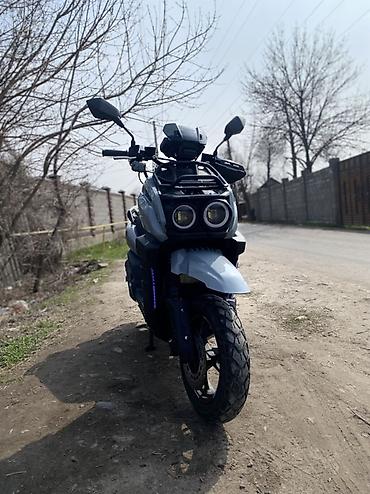 Скутеры: Скутер (кастом/ADV-стиль) - Двойная круглая передняя оптика с — 2