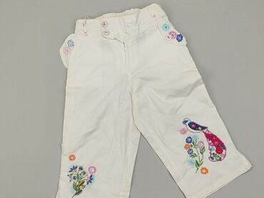 białe spodnie dziecięce: 3/4 Children's pants 9 years, condition - Good