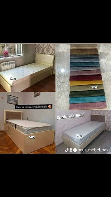 tək matras: Новый, Односпальная кровать, С матрасом