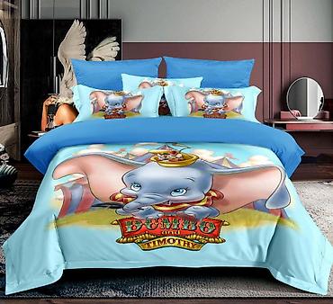 Posteljina: Dečija posteljina sa printom crtanih junaka. Set od 3 dela. Više — 8