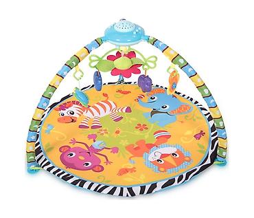 kengur plisane igracke: LORELLI Podloga za igru Play Gym sa projektorom (83x83 cm) - Brend — 1